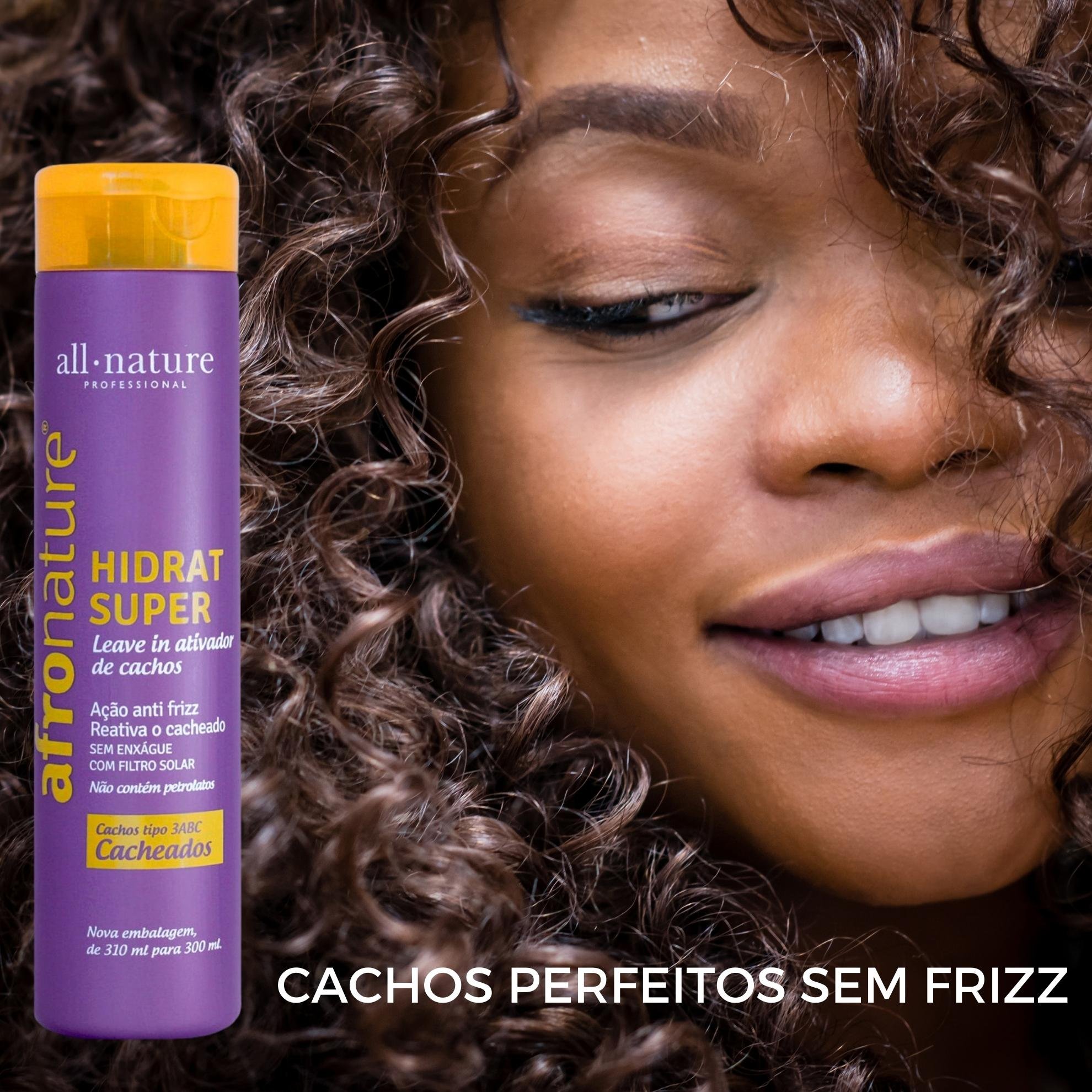 Hidrat Super Leave-in 300ml | Ativador Cachos Sem Enxágue