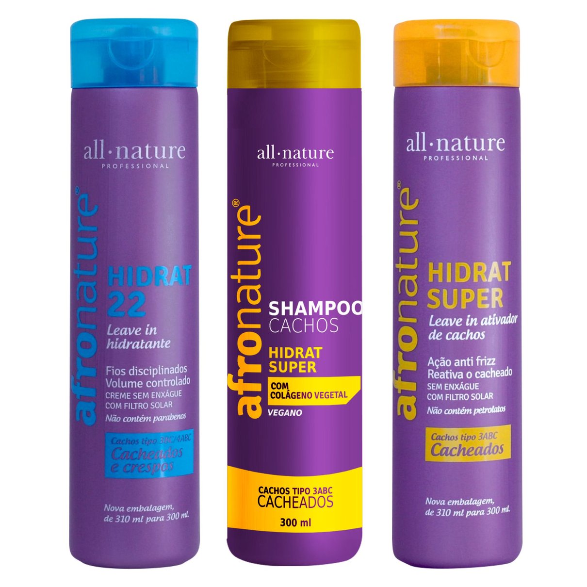 kit com shampoo 300ml