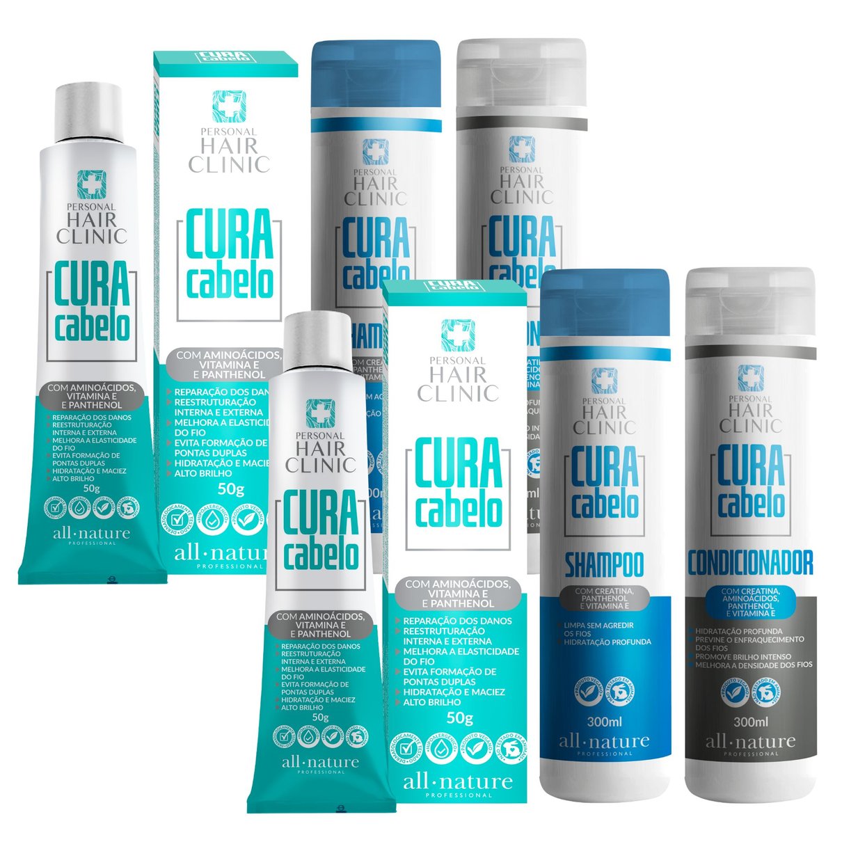 2 kit cura crem sh cond